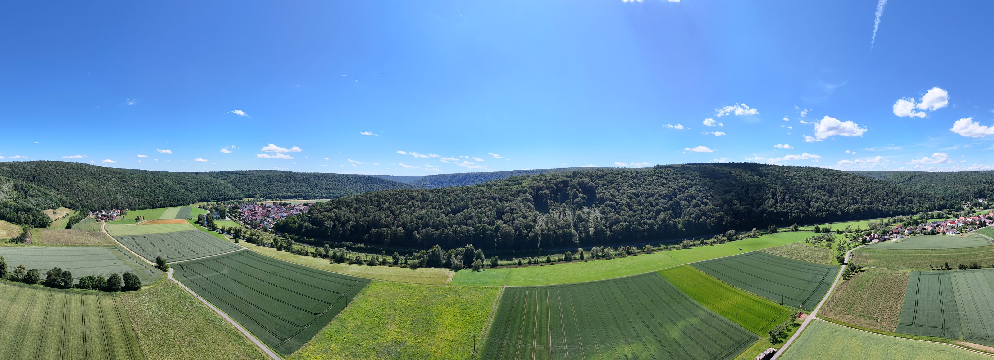 Weites Panorama bei Wolfsmünster